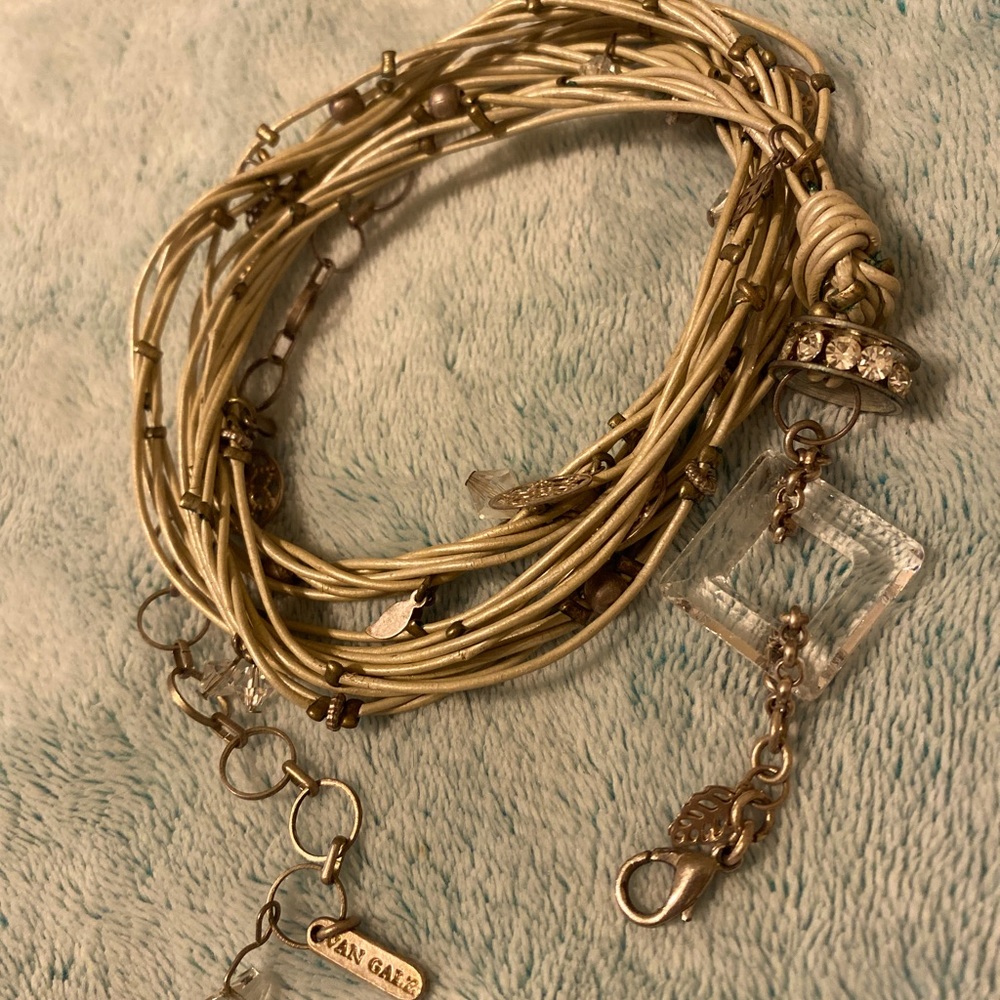 Van Galz leather wrap bracelet
